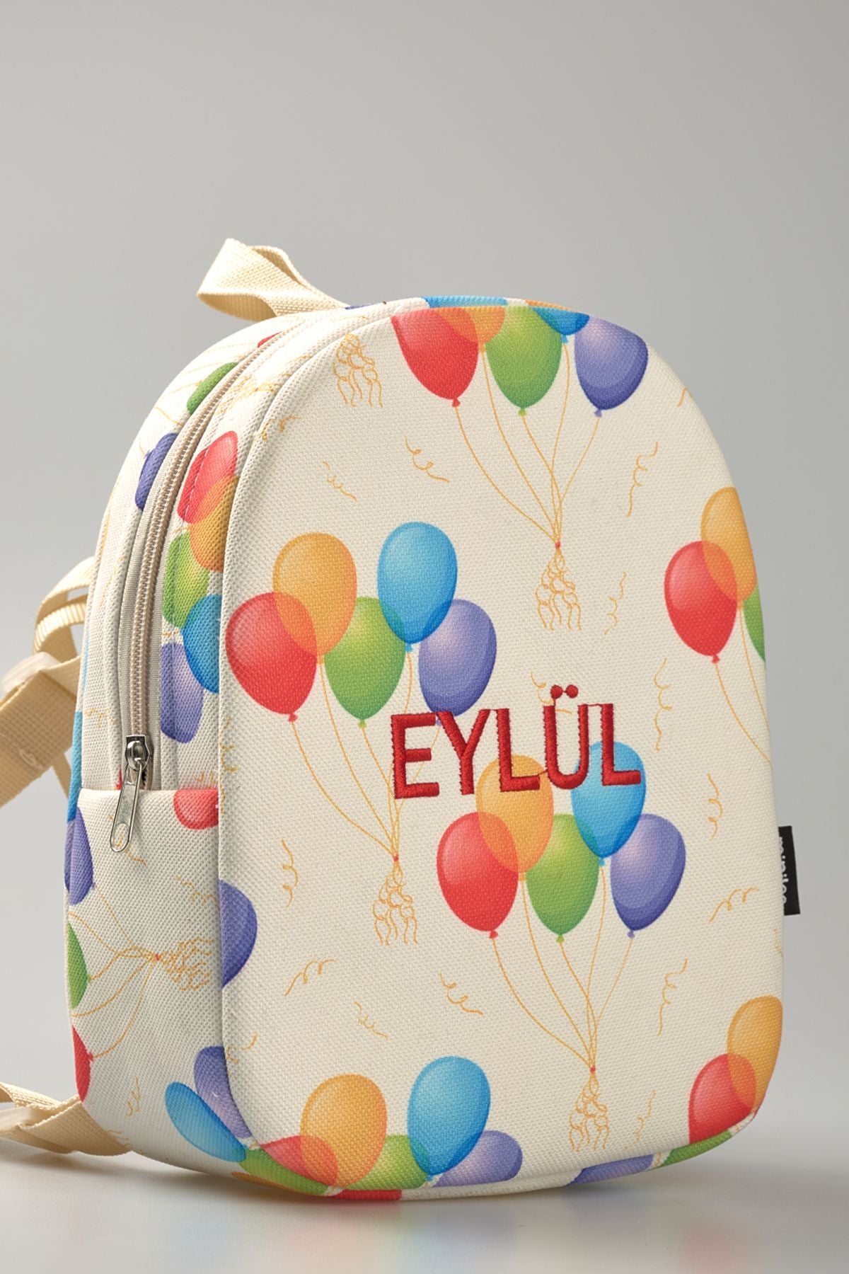 [İSTEDİĞİNİZ İSMİ NAKIŞLA YAZIYORUZ] - Sevimli Balonlar 0-8 Yaş - Kreş, Anaokulu Çocuk Sırt Çantası