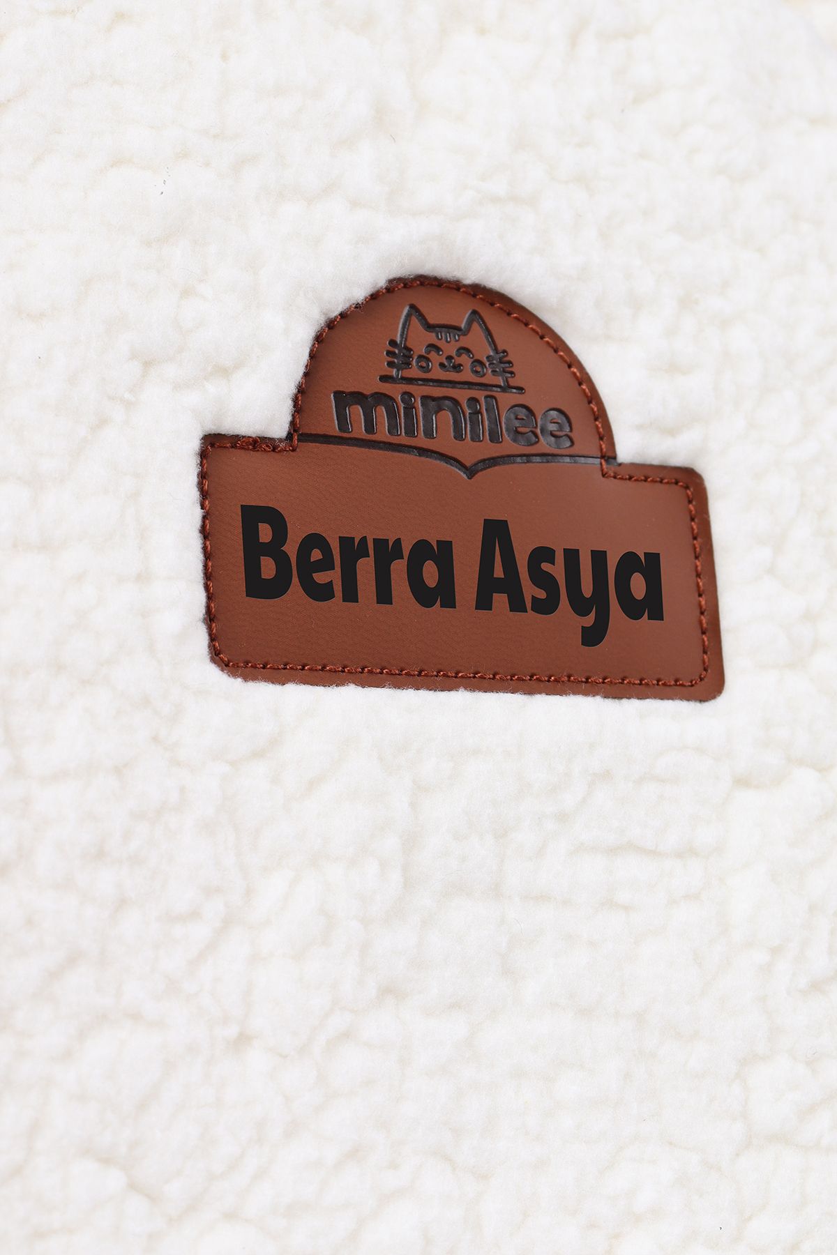 [İSTEDİĞİNİZ İSMİ YAZIYORUZ] - Teddy-Peluş Krem-Beyaz 0-8 Yaş - Kreş, Anaokulu Çocuk Sırt Çantası