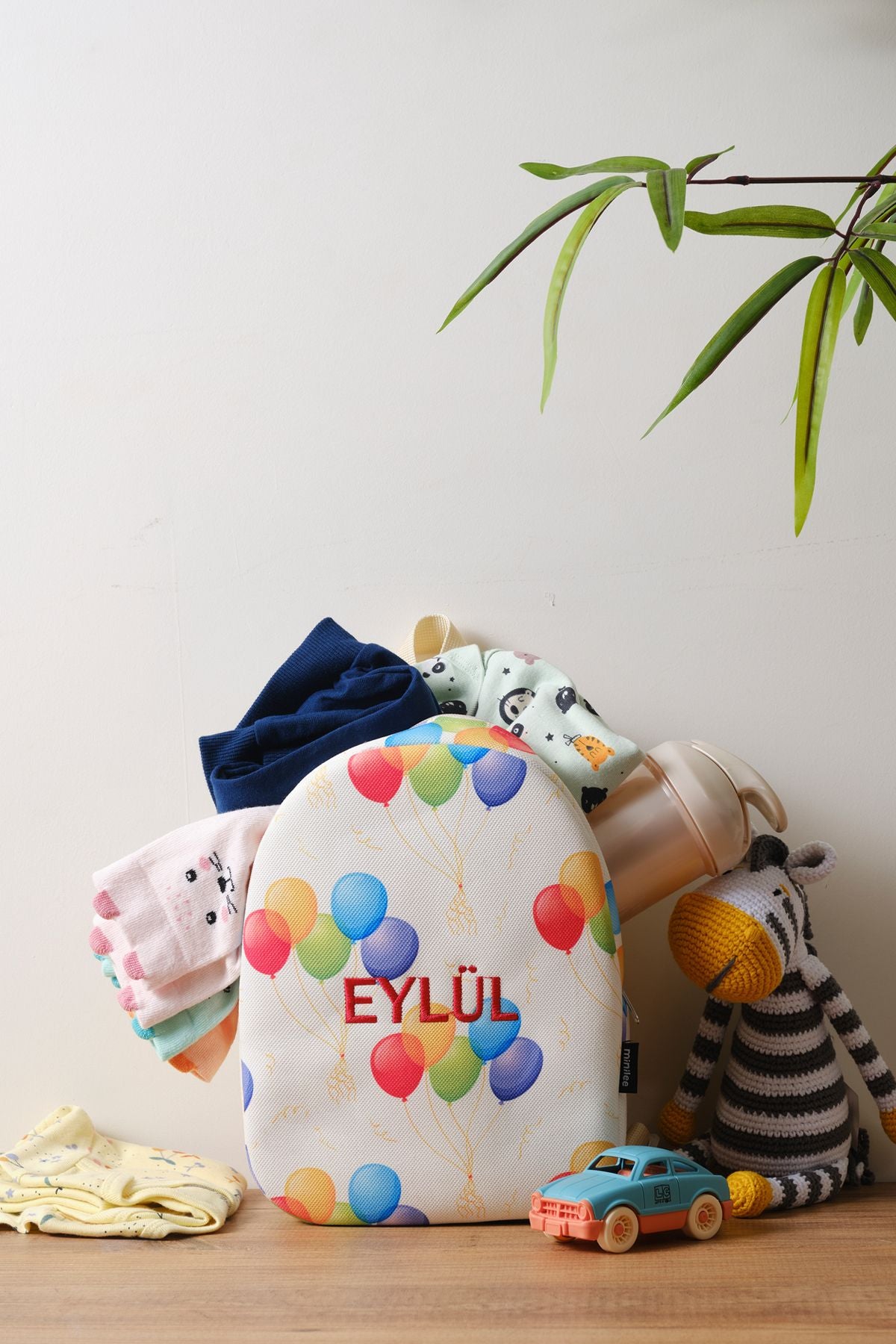 [İSTEDİĞİNİZ İSMİ NAKIŞLA YAZIYORUZ] - Sevimli Balonlar 0-8 Yaş - Kreş, Anaokulu Çocuk Sırt Çantası