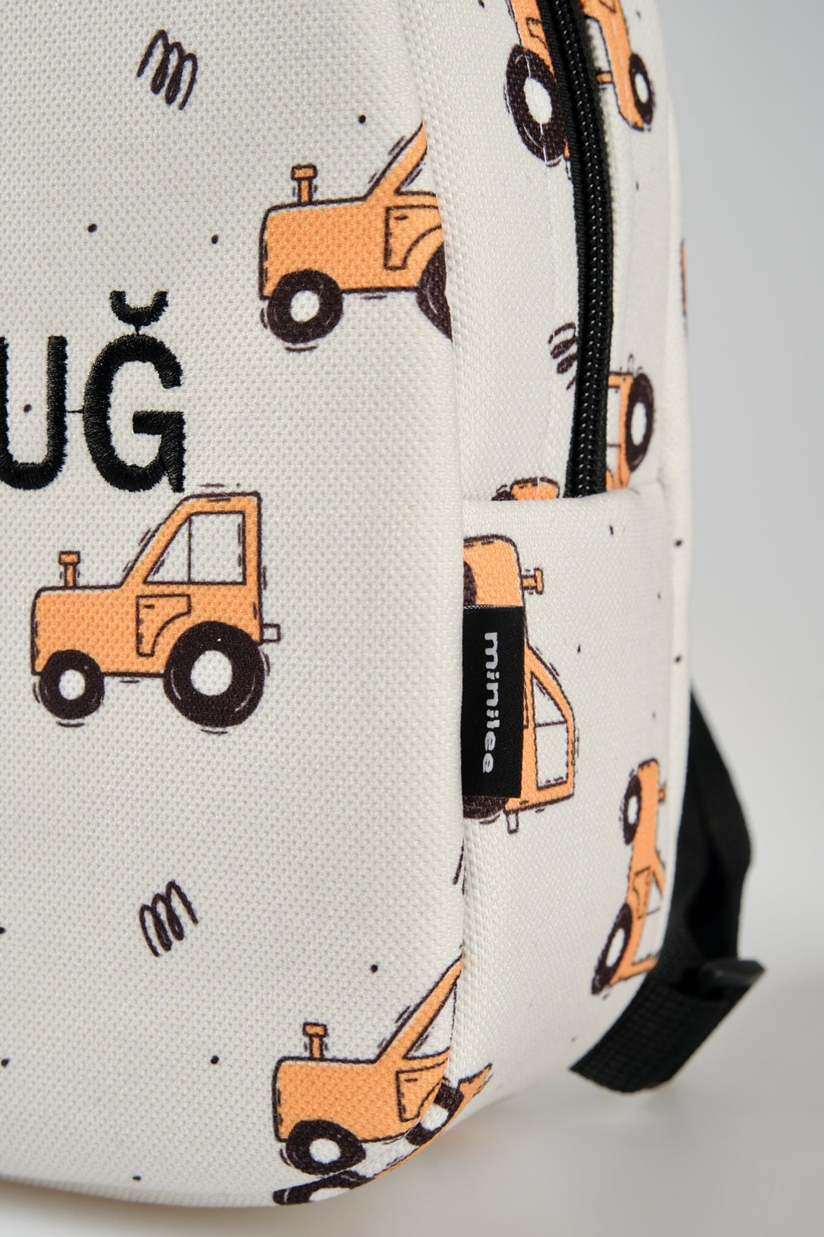 [İSTEDİĞİNİZ İSMİ NAKIŞLA YAZIYORUZ] - Turuncu Traktör 0-8 Yaş - Kreş, Anaokulu Çocuk Sırt Çantası