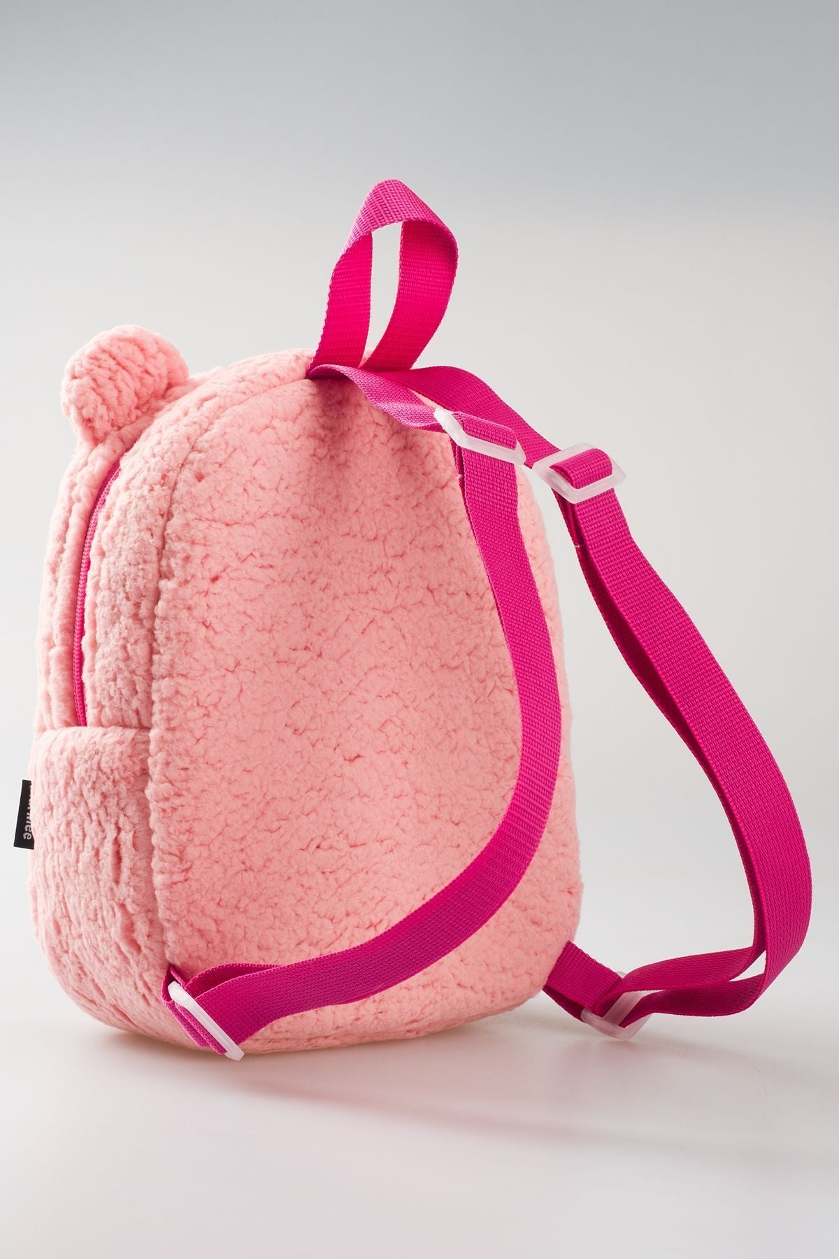 [İSTEDİĞİNİZ İSMİ NAKIŞLA YAZIYORUZ] - Peluş Pembe 0-8 Yaş - Kreş, Anaokulu Çocuk Sırt Çantası