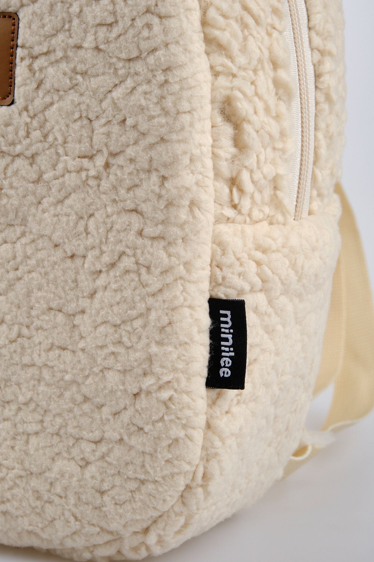 [İSTEDİĞİNİZ İSMİ YAZIYORUZ] - Teddy-Peluş Bej 0-8 Yaş - Kreş, Anaokulu Çocuk Sırt Çantası